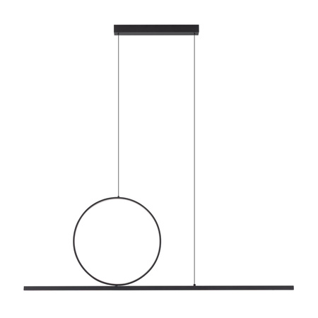 Nowodvorski Lampa wisząca LINEO LED 39W ciepła 3000K 1500lm wys.140cm dług.115cm | Czarny 11879