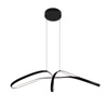Lampa wisząca LED o finezyjnym kształcie, czarna K-8234 z serii SNOW