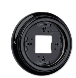 Ramka ceramiczna pojedyncza natynkowa czarna