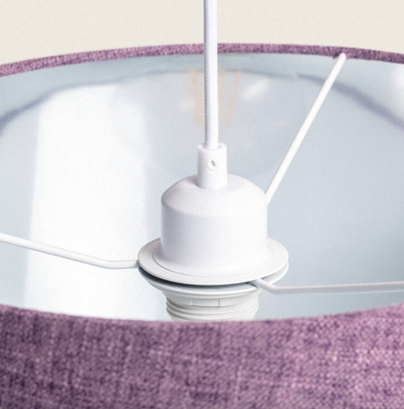 Lampa Wisząca Materiałowa Nelinha lawendowa