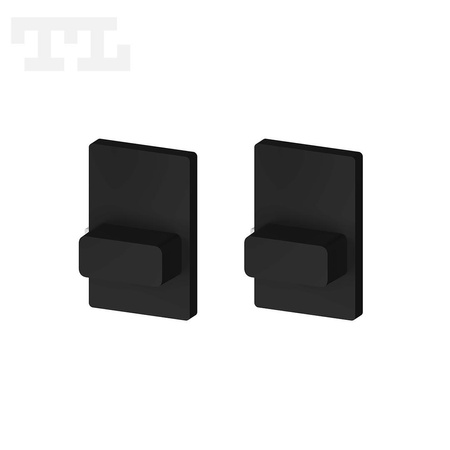Komplet zaślepek bocznych czarnych P10-4 pełne (1 szt. z otworem, 1 szt bez otworu) (nr kat 7710403)