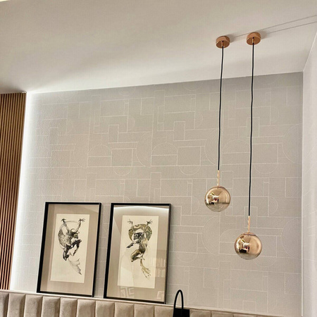 Palla lampa wisząca mała złota LP-2844/1P S GD