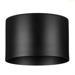 Klosz metalowy czarny kubełek loft E27