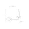 Kinkiet LIMAL BEIGE 1xE14