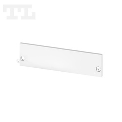 Zaślepka aluminiowa biała P20-1 bez otworu (wkręty w komplecie) (nr kat 7720114)