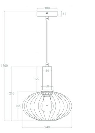 Szklana lampa wisząca Basile bursztynowa 1 xE27 złota