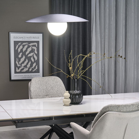 Tk Lighting SLATE BLACK GLASS lampa wisząca 1xE27