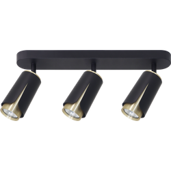 FLOWER BLACK GOLD SPOT 3xGU10