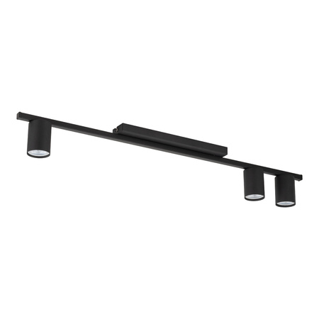 Lampa sufitowa LOGAN Black 3xGU10
