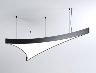 Oprawa MI-SAIL-AR, zwieszana, 69W, 4000K, bez zasilacza, 24VDC, IP20, czarny anoda