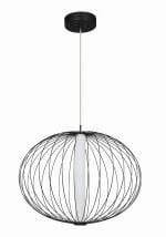 Light prestige Treviso wisząca mała czarna 3000K LP-798/1P S3 BK