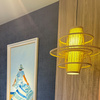 Rattanowa lampa wisząca Astra naturalna 1xE27 Boho