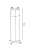 Lampa Ogrodowa stojąca 1xE27 Augusta Biała 74cm