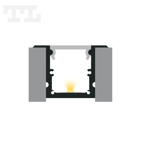 LED P25-1 Profil 2000 mm GOLD lakierowany (nr kat 862510292)