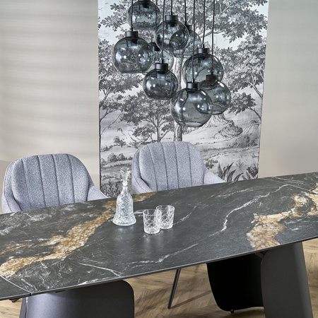Lampa wisząca CUBUS GRAPHITE 9xE27 koło