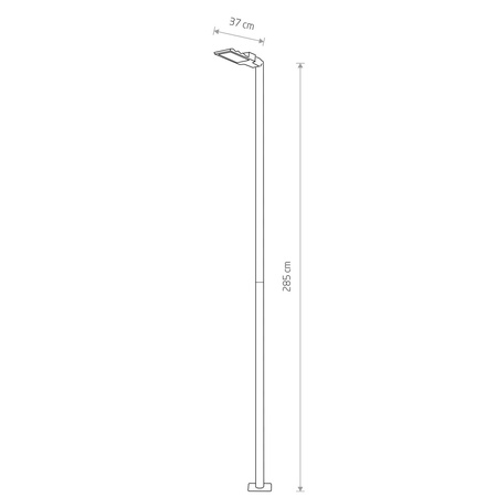 Nowodvorski Lampa stojąca zewnętrzna czarna PATHWAY LED L