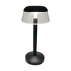 Lampka Biurkowa Nocna V-TAC 3W LED 28cm Ładowanie USB Ściemnianie Czarna 
