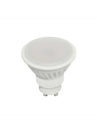 Żarówka LED GU10 7W zimna 6000K ceramika biała