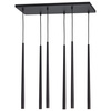 Tk Lighting PIANO BLACK lampa wisząca 6xG9