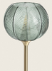 Lampa Podłogowa z Metalu i Szkła Klimt zielona złota