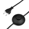 Lampa podłogowa NEPTUN trójnóg klosz pleciony czarny