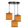Legno lampa wisząca talerz 15 3x40w e27 Abażur orzechowy 33-18342
