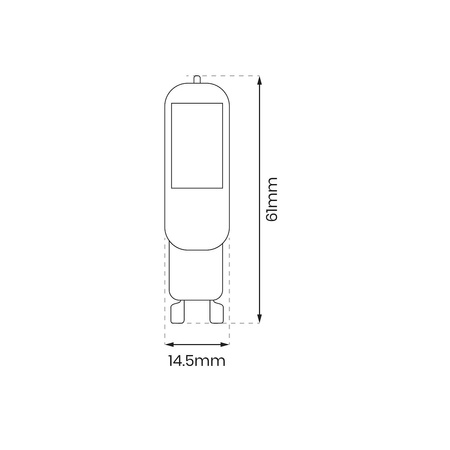 Żarówka COB LED 2W G9 4000K