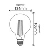 Filament  LED  GOLD  G120 glob E27  6,5W 680lm 2700K