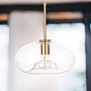 Lampa wisząca szklana przezroczysta PARIS Ufo E27