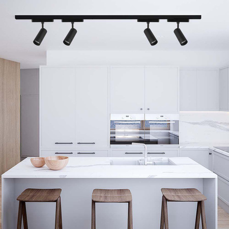 Oprawa Projektor Szynosystem SMART 48V V-TAC 8W LED CCT 27st SMART WiFi TRACKLIGHT Czarna VT-908D 2700K-6400K 700lm 3 Lata Gwarancji