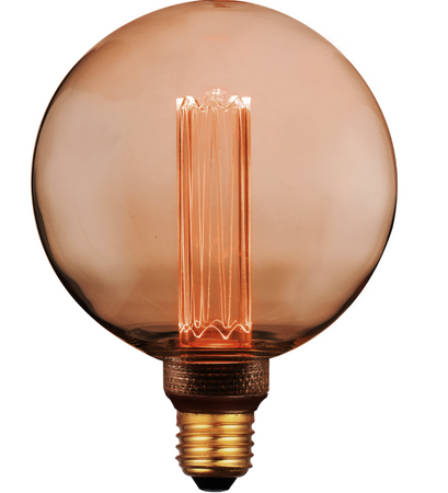 Żarówka dekoracyjna LED E27 G125 4W Deco Amber 1800K