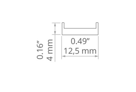 Osłona do profilu HS-11 Kluś mleczna satynowa 2m