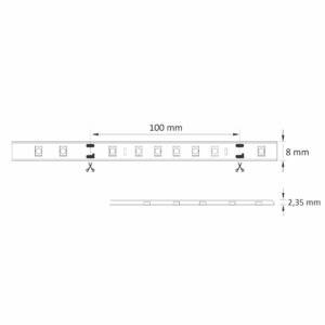 Zestaw: taśma LED 24V 2m IP65 4000K zasilacz, włącznik ON/OFF