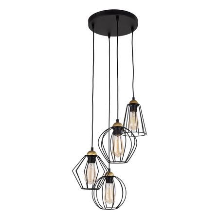 Lampa wisząca GALAXY Brass 4xE27
