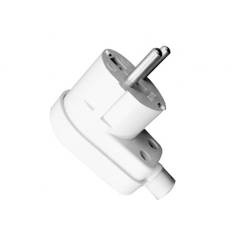 Wtyczka kątowa z/u biała 16A WB4 2P+Z ELEKTRO