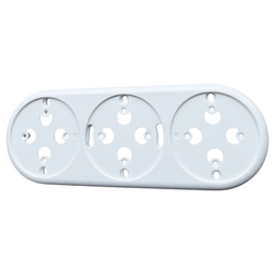 Ramka potrójna do montażu natynkowego Loftica Art biała