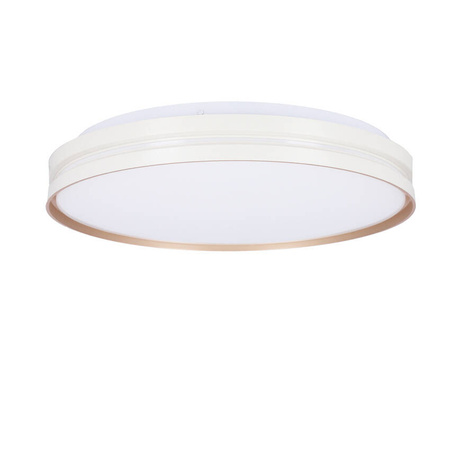 Montana Lampa sufitowa plafon biały+złoty 24W LED 40cm 