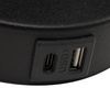 Kinkiet MAJA Black USB+E27