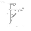 LED P10-6 Profil 2000 mm anod (nr kat 8610602)