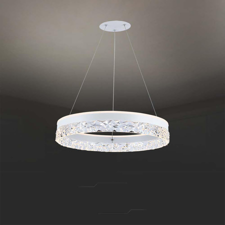 Oprawa Zwieszana V-TAC 25W LED Biała VT-7581 3000K 3000lm