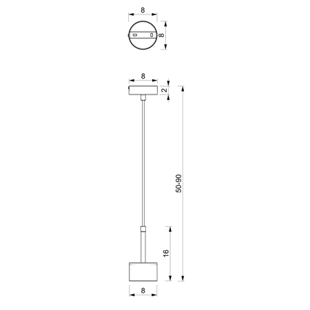 Lampa wisząca ARENA WHITE/SILVER 1xGX53