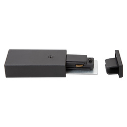 Zasilanie + Zaślepka Do Szynoprzewodu Czarny 1-Obwodowy