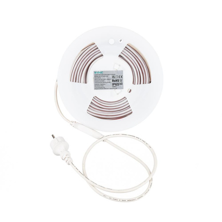 Taśma LED 230V V-TAC Bezpunktowa COB 286LED/m 12,5W/m Rolka 10mb VT-2025 286-10M 6500K 1100lm
