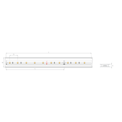 Kluś Taśma LED KWP-14K30-0480-24, 3000K, 532 lm/m, 4.8 W/m, IP65