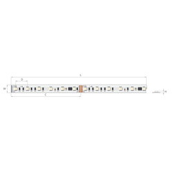 Kluś Taśma LED cyfrowa K-DLRGB-1670-24, lm/m, 16.7 W/m, IP20