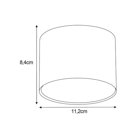 Czarny spot do każdego wnętrza, gwint GU10 AR111 K-5132 z serii HORN