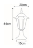 Lampa ogrodowa stojąca K-5009S CZARNY/ZŁOTY z serii STANDARD