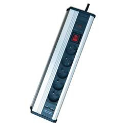 Listwa zabezpieczająca 5G Z/U 1,5m czarno-szara z wył. i USBx2 ELEKTRO