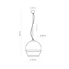 Lampa wisząca BOULETTE Transparent 1xE27