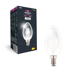 Filament  LED C37 świeca E14  4W 470lm 4000K